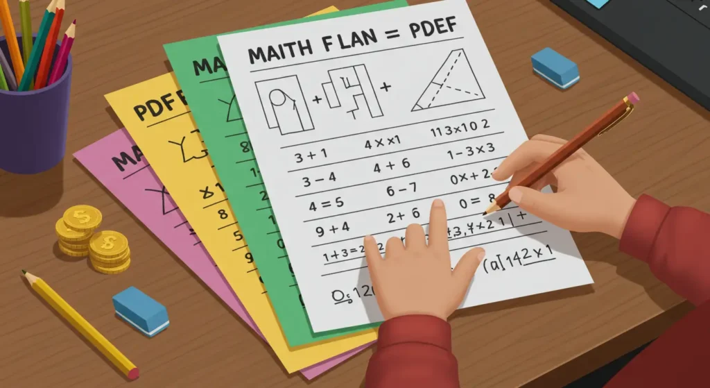 Affordable printable math workbooks as part of engaging math courses for kids in the UK – PDF worksheets with fun exercises