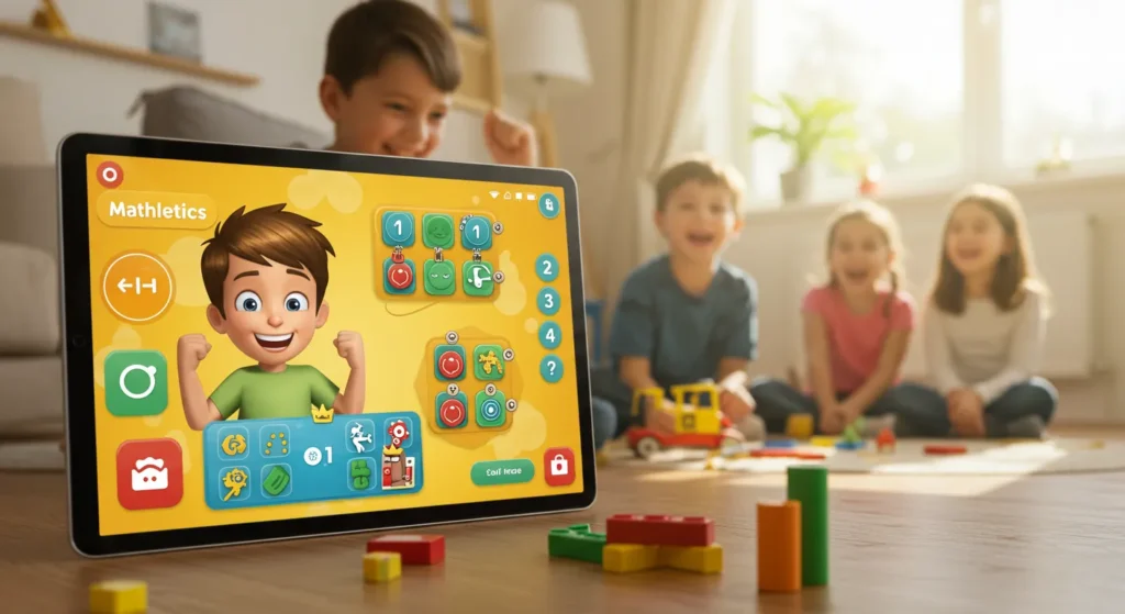 Interactive math apps for kids complementing workbook exercises in the UK