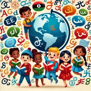 Kids Alphabet Learning Chart – ABC in 10 Languages | Multilingual Educational Poster Printable