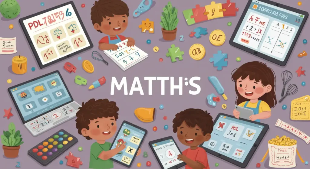 Fun and engaging math lessons for kids in the UK with colourful PDF workbooks and interactive learning